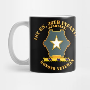 1st Bn 36th Infantry DUI - Spartans - Kosovo Vet Mug